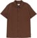Rhythm Classic Linen S/S Shirt - chocolate
