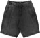 Tactics Buffet Pleated Denim Shorts - black