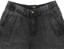 Tactics Buffet Pleated Denim Shorts - black - alternate front