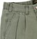Tactics Buffet Pleated Denim Shorts - faded mint - front detail