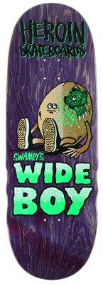 Heroin Swampy's Wideboy 10.75 Symmetrical Shape Skateboard Deck - navy - view large