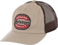 Brixton Keaton Netplus Trucker Hat - sand/sepia