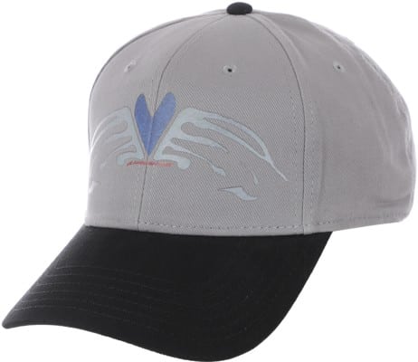 Limosine Heart Wings Snapback Hat - grey/black - view large