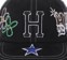 HUF Mashup Snapback Hat - black - front detail