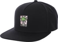 RVCA Small Palm Snapback Hat - black