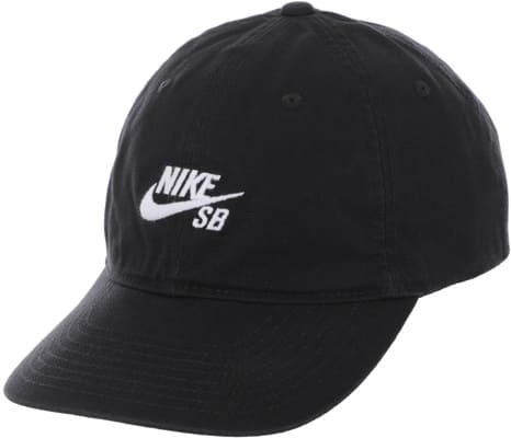 Nike SB NK Club Cap U FB Strapback Hat - black/white - view large