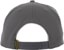 Anti-Hero Basic Pigeon Round Snapback Hat - charcoal/white - reverse