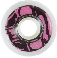 Bones 100's OG Formula V5 Sidecut Skateboard Wheels - white/pink mummy skulls (100a)