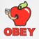 Obey Apple Of My Eye T-Shirt - white - reverse detail