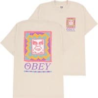 Obey Throwback T-Shirt - cream