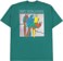 Obey Respect & Protect T-Shirt - adventure green - reverse