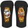 Bent Metal Transfer Snowboard Bindings 2025 - (lib tech) black/yellow - footpad