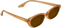 Glassy Hooper Sunglasses - zest/brown lens