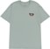 Brixton Linwood T-Shirt - chinois green/washed black/off white - front