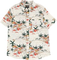 Brixton Charter Slub S/S Shirt - off white umbrella scene