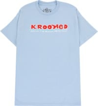 Krooked Skateboardin T-Shirt - light blue/red-white-blue