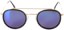 Glassy Parker Polarized Sunglasses - black/gold/blue polarized lens - front