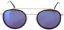 Glassy Parker Polarized Sunglasses - black/gold/blue polarized lens - front