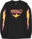 Krooked Bird Lightening Sleeve L/S T-Shirt - black/magenta-yellow - alternate