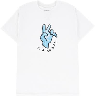 Krooked Handy T-Shirt - white/blue-black - view large