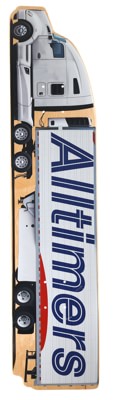 Alltimers Big Rig 7.3 Skateboard Deck - white - view large