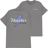 Thunder Bolt Script T-Shirt - charcoal/blue-black