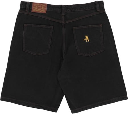 PASSPORT DENIM SHORTS WASHED BLACK