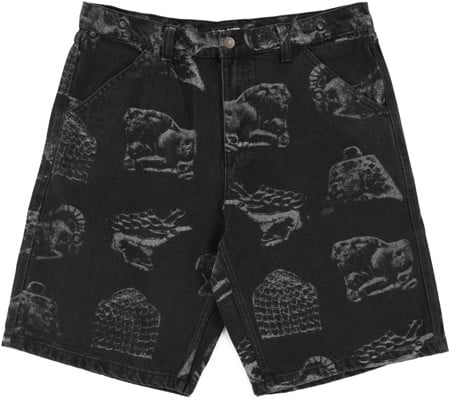 Passport Workers Club Shorts - black-printed - view large
