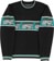 Passport Antler Knit Sweater - black/teal - alternate