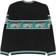 Passport Antler Knit Sweater - black/teal - reverse