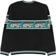 Passport Antler Knit Sweater - black/teal - reverse