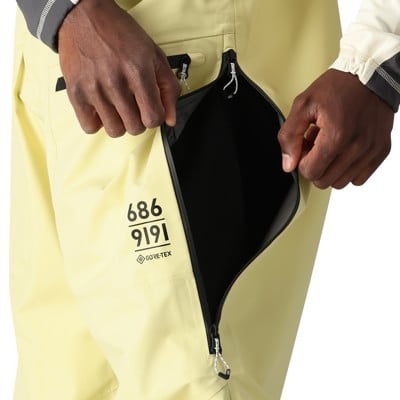 686 GORE-TEX 3L ATV Bib Pants (Closeout) - dusty yellow | Tactics