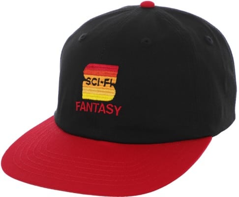 Sci-Fi Fantasy S Snapback Hat - black/red - view large
