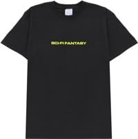 Sci-Fi Fantasy Textured Logo T-Shirt - black