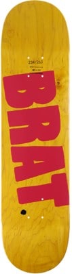 Carpet BRAT 8.1 Skateboard Deck - yellow stain - view large