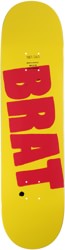 Carpet BRAT 8.25 Skateboard Deck - yellow