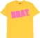 Carpet Brat T-Shirt - yellow