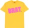 Carpet Brat T-Shirt - yellow