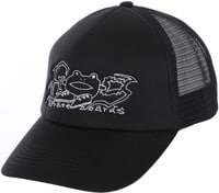 Frog Big Shoes Trucker Hat - black