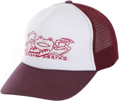Frog Big Shoes Trucker Hat - maroon - view large