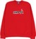 Frog Caterpillar Crew Sweatshirt - red