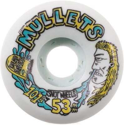 Snot Dead Dave's Mullets Skateboard Wheels - teal (101a) - view large