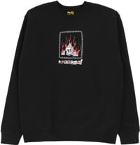 Krooked Chain Frame Crew Sweatshirt - black