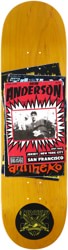 Anti-Hero Anderson Thrasher 9.0 Skateboard Deck - yellow