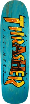 Anti-Hero Team Thrasher 9.56 Green Giant Shape Skateboard Deck - view large