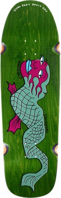 Krooked Sandoval Slow Feet 9.81 Wheel Wells Skateboard Deck - green - view large