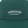 Adidas Arched Logo Strapback Hat - collegiate green - front detail