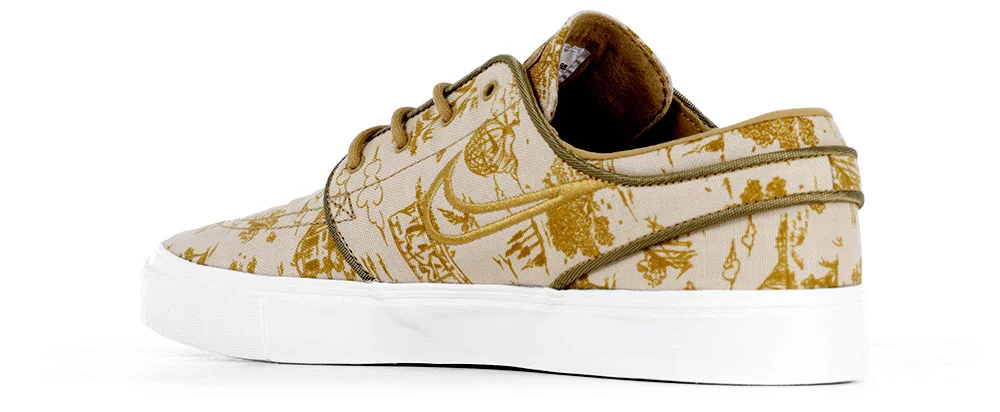 Nike SB Zoom Janoski OG PRM Skate Shoes - sesame/flt gold  display picture 3