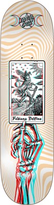 Santa Cruz Delfino Tarot Anaglyph 8.25 Skateboard Deck - view large