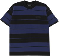 Tactics Heavy Knit Stripe T-Shirt - black/blue